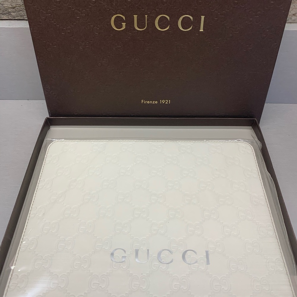 New Gucci embossed Leather mouse pad